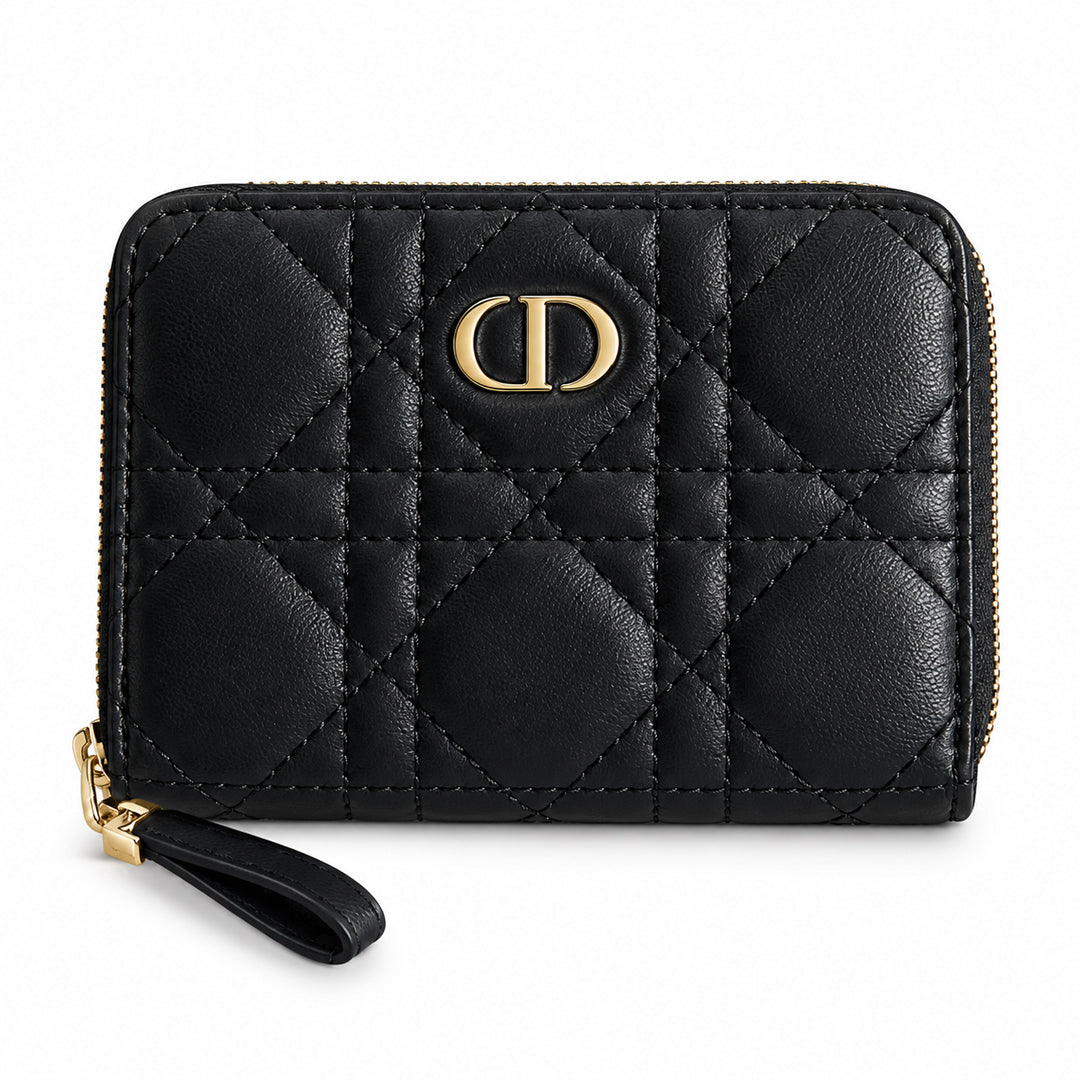 D Caro Scarlet Zipped Wallet