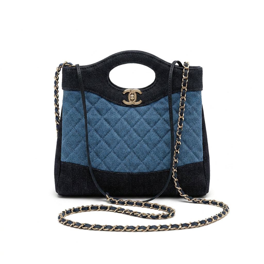 Denim Small Shopping Bag