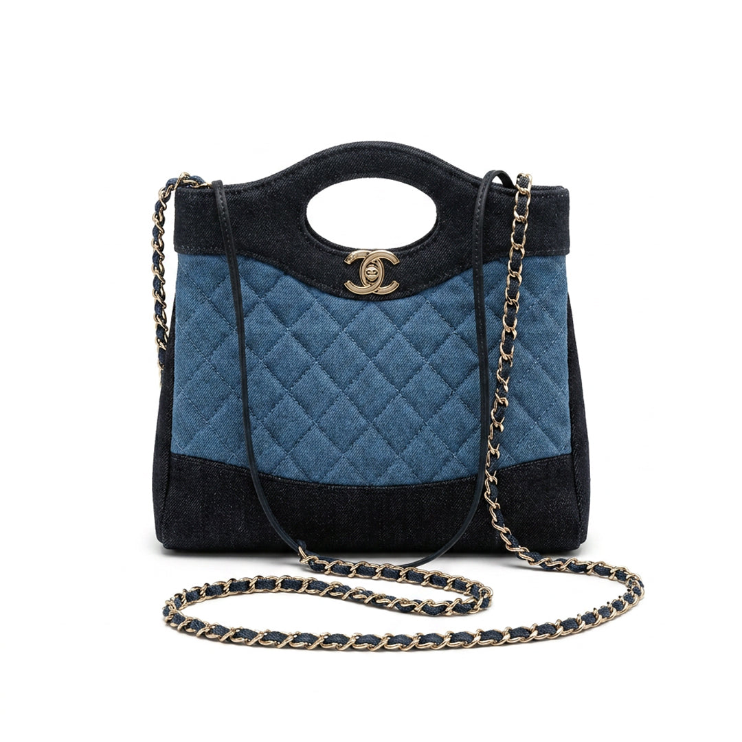 Denim Small Shopping Bag