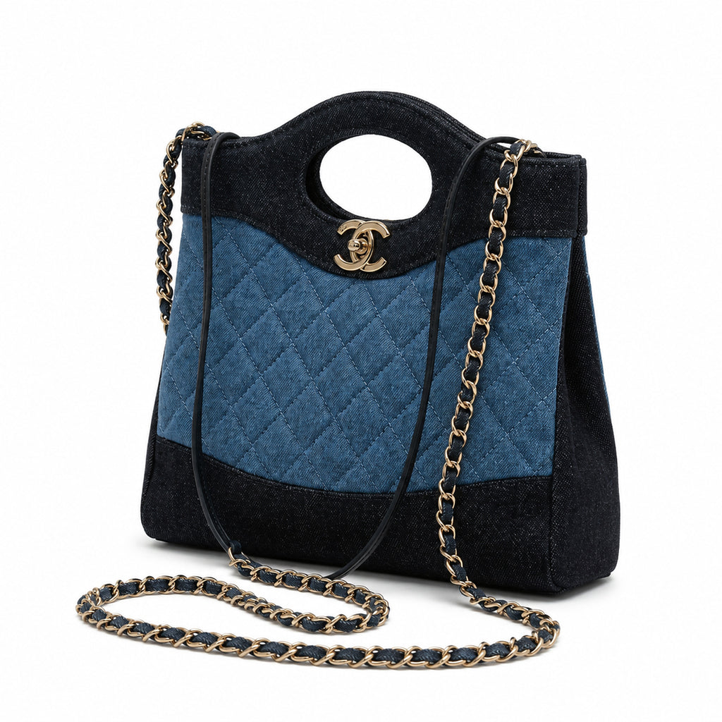 Denim Small Shopping Bag