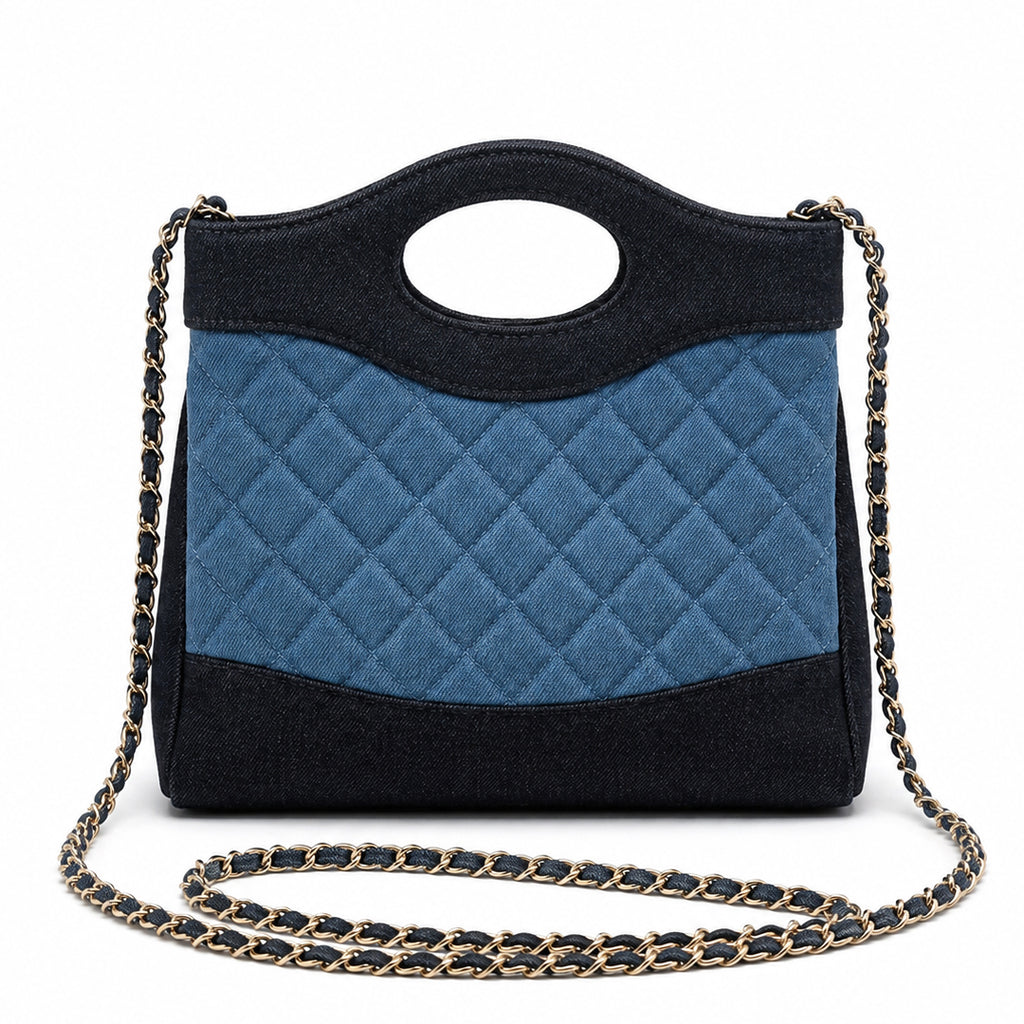 Denim Small Shopping Bag