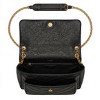 Quilted Chain-Link Shoulder Bag Medium - Black Lambskin Chain-Link Quilt
