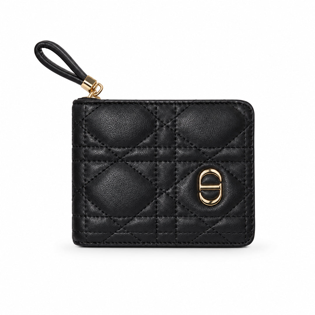 D Caro Compact Zipped Wallet