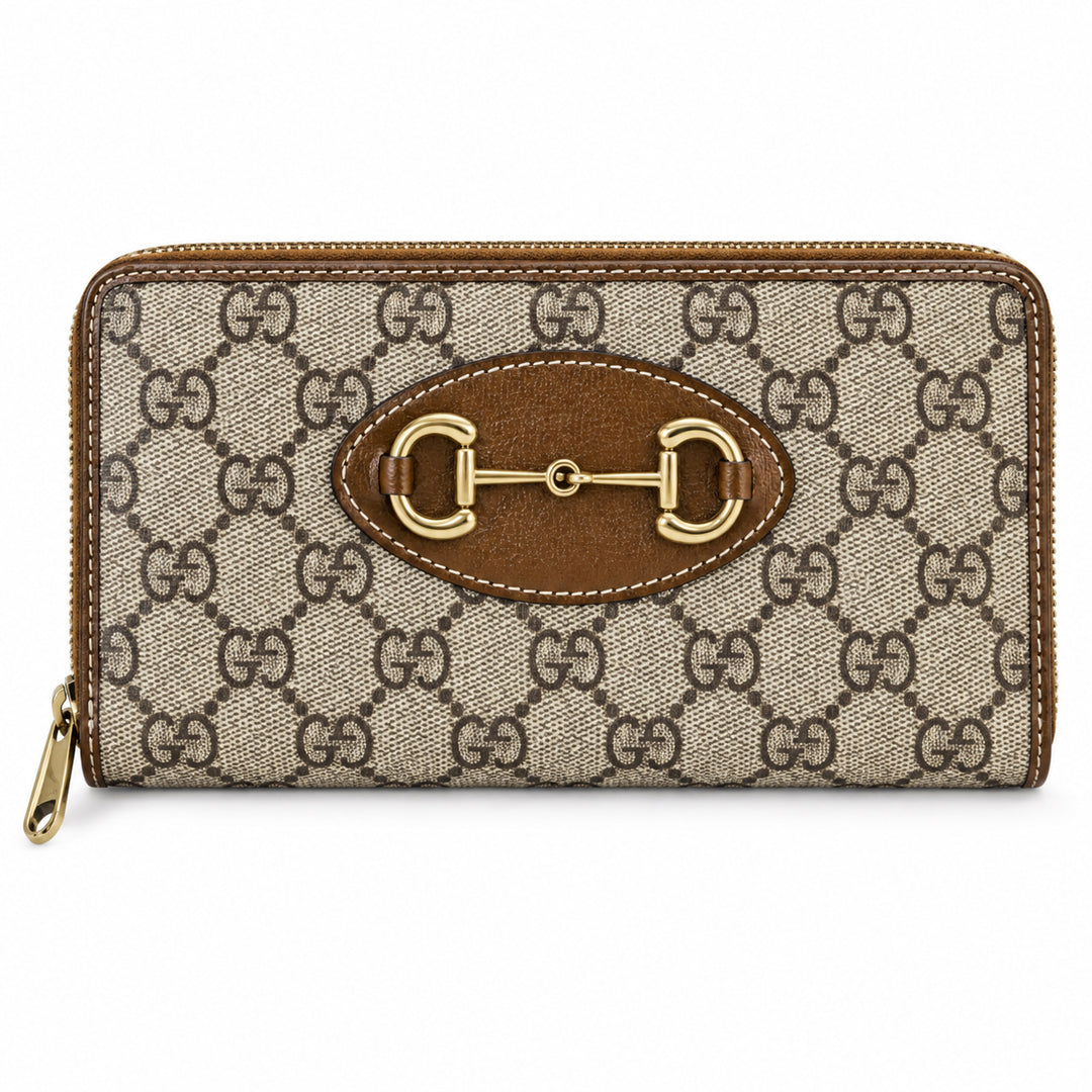 GG Horsebit 1955 Zip Around Wallet