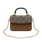 Micro Trunk Bag Charm - Reversible Monogram-Print Canvas