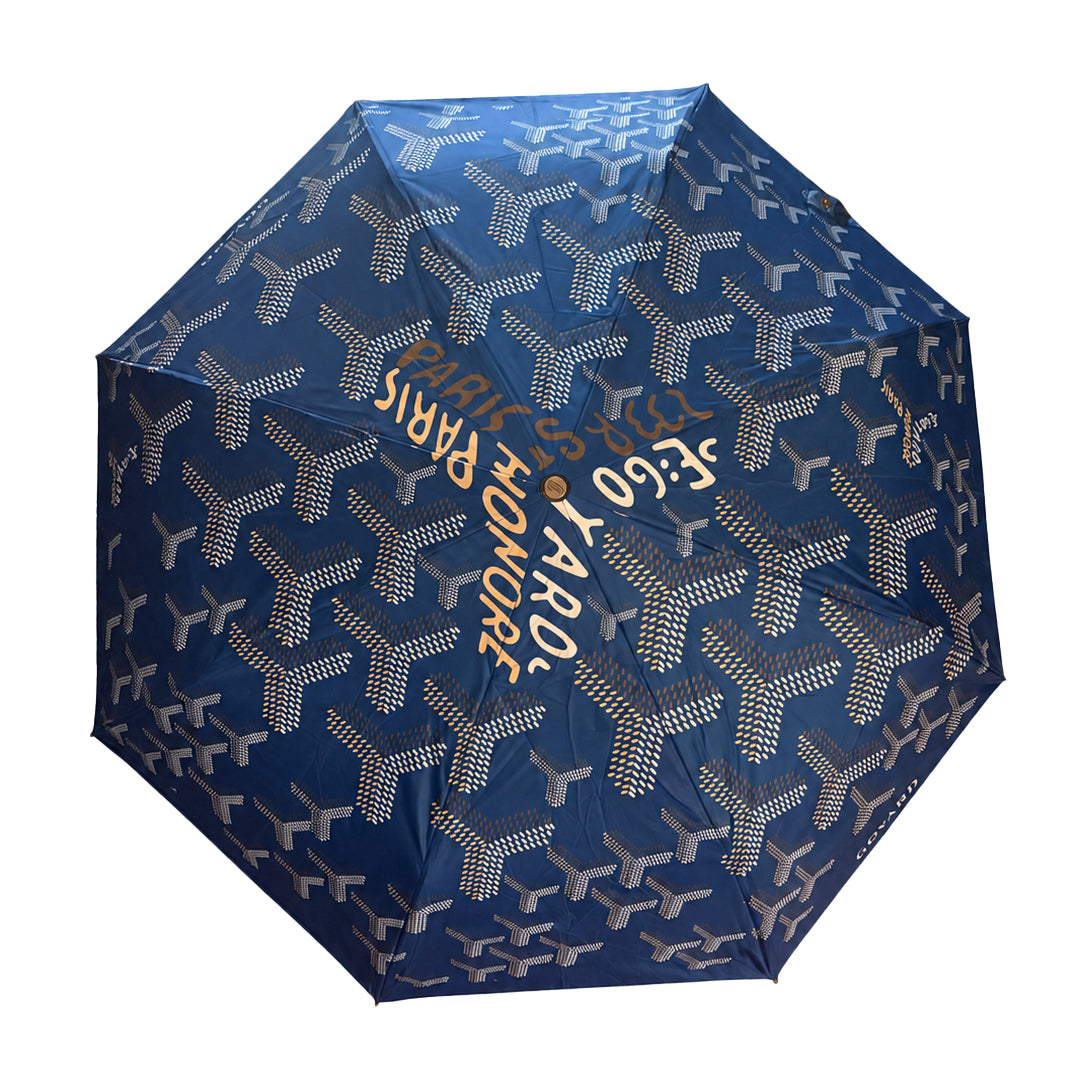 Goyardine Folding Umbrella