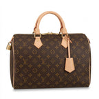 Classic Barrel Duffle Satchel 30 - Monogram-Print Coated Canvas