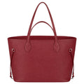 Open Shopper Tote Medium - Embossed Monogram-Print Leather (Burgundy)