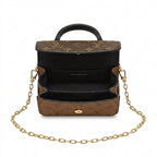 Micro Trunk Bag Charm - Reversible Monogram-Print Canvas