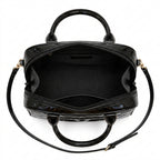 Quilted Patent Bowling Bag - Black Patent Quilted Leather