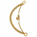Gold Pearl Double Bag Chain