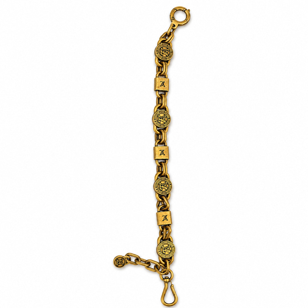 Antique Gold Medallion Bag Chain