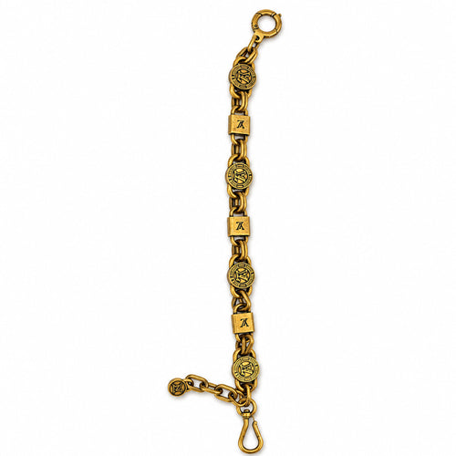 Antique Gold Medallion Bag Chain