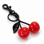 Black Stem Cherry Keychain side view