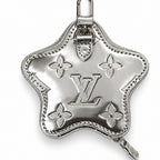 Silver Star Coin Pouch Keychain