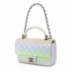 Iridescent Top Handle Bag