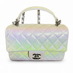 Iridescent Top Handle Bag