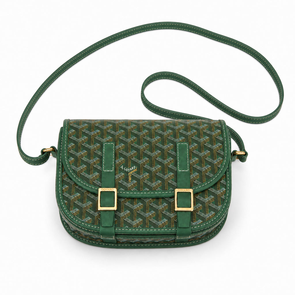 The Emerald Saddle Crossbody Bag