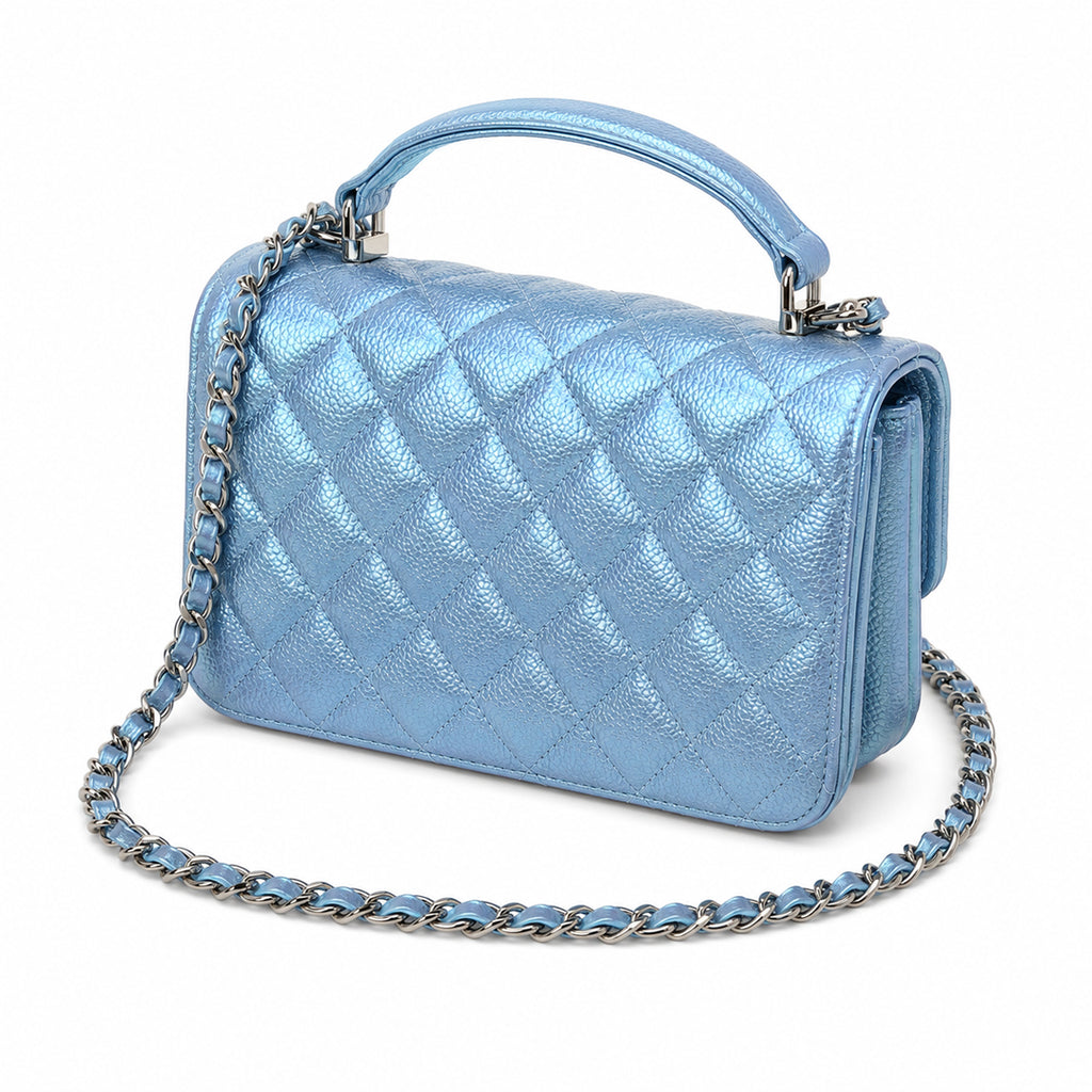 Celeste Quilted Top Handle Bag