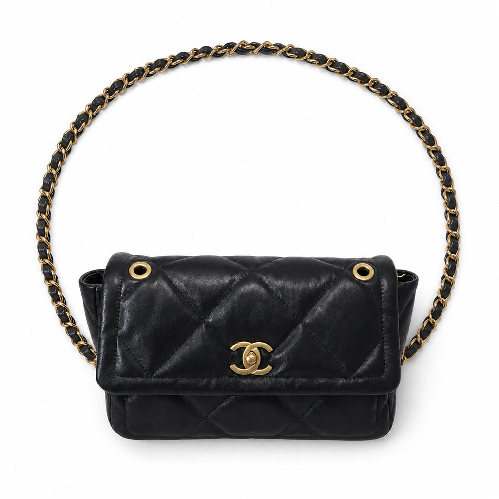 Noir Black Cloud Shoulder Bag