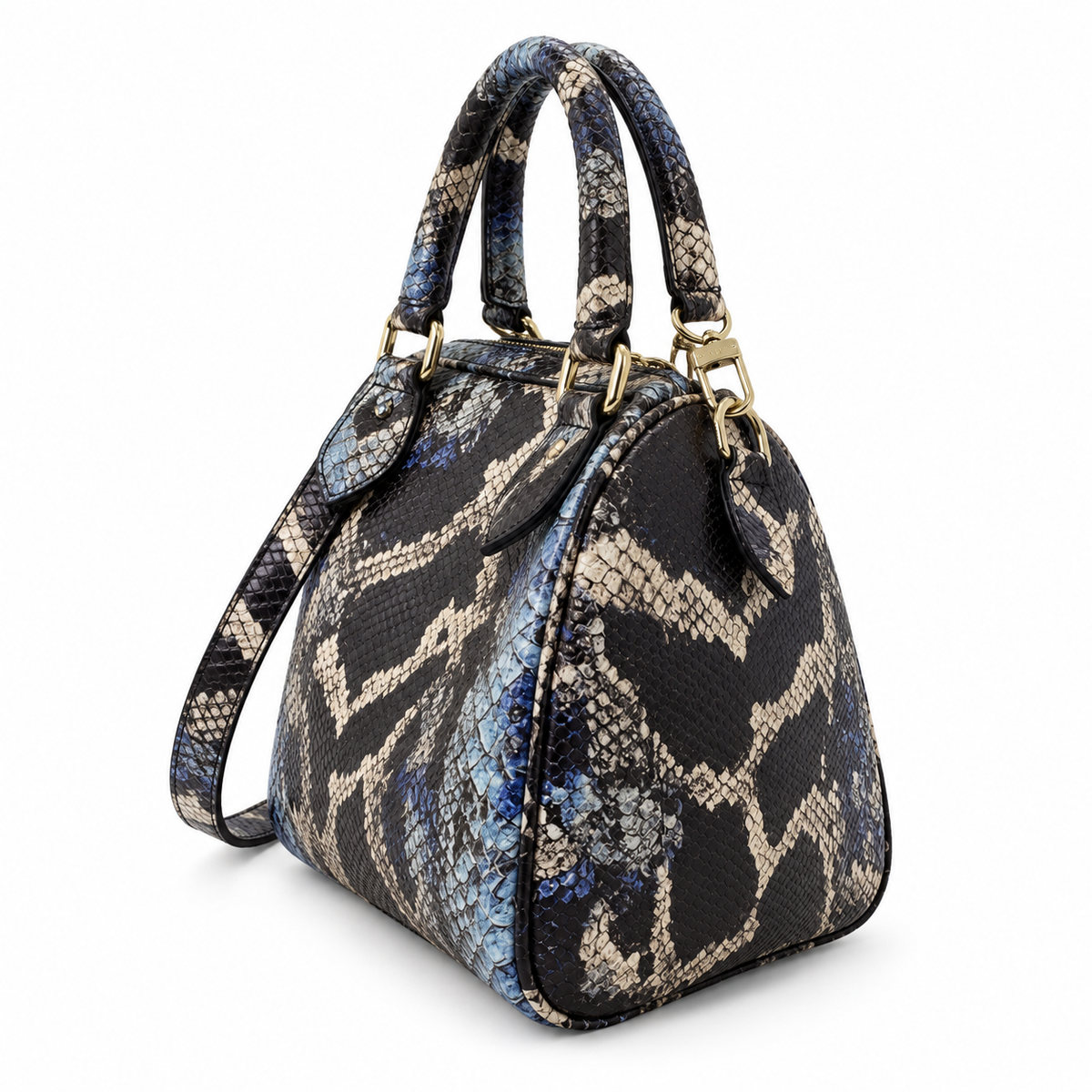 Python Leather Crossbody