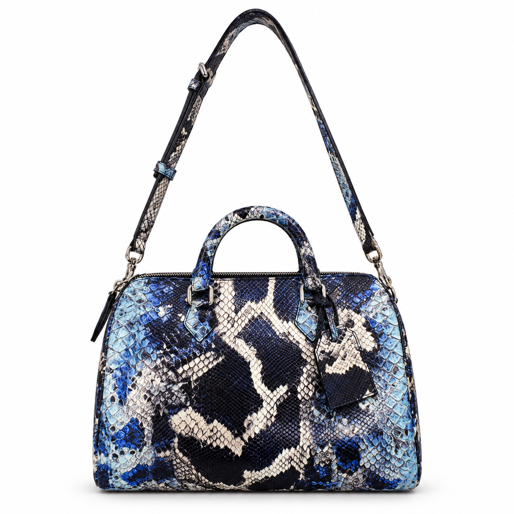 Python Leather Crossbody
