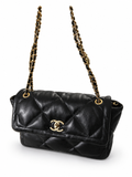 Noir Black Cloud Shoulder Bag