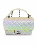 Iridescent Top Handle Bag