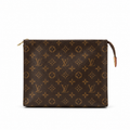 Cosmetic Zip Clutch 26 - Monogram-Print Coated Canvas