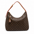 Slouchy Hobo Bag Medium - Monogram-Print Coated Canvas