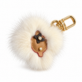 LV Vivienne Fur Bag Charm & Key Holder